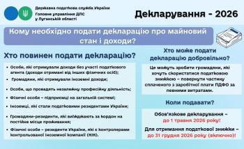 Кому необхідно подати декларацію про майновий стан і доходи