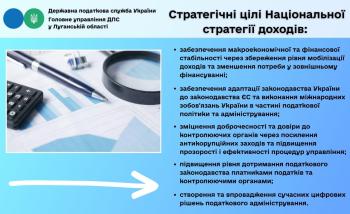 Стратегічні цілі Національної стратегії доходів