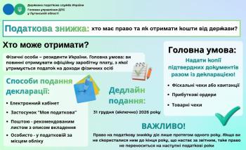 Про податкову знижу 2026